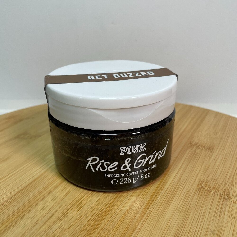 Victorias Secret Pink Rise & Grind Energizing Coffee Body Scrub 8 oz Exfoliating